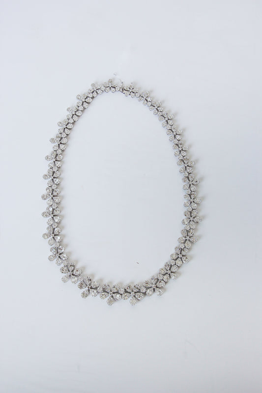 Collar Flores de Diamantes